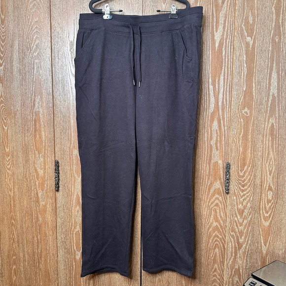 tek gear Pants - Tek Gear Ultrasoft Fleece Relaxed Mid Rise Pants Mineral Black XXL Athleisure